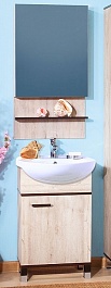 Бриклаер Мебель для ванной Карибы 50 дуб кантри/венге – фотография-1