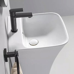 Ceruttispa Раковина напольная Luca 45 CT7283 белая – фотография-5