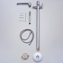 Aquatek Душевая стойка Ника AQ1845CR хром – фотография-3