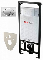 Alcaplast Система инсталляции Sadromodul AM101/1120+M71+M91 4 в 1 кнопка смыва хром