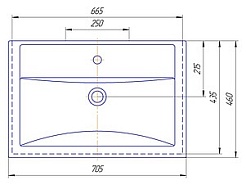 Misty Умывальник Фостер 70 – фотография-2