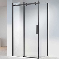 Vincea Душевой уголок Como-N 150x80 VSR-4CN8015CLB профиль черный стекло прозрачное