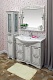 Sanflor Мебель для ванной Адель 100 белая, патина серебро – картинка-14