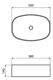 Allen Brau Мебельная накладная раковина Priority 50 4.31002.20 белый глянец – фотография-4