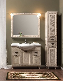 Aquanet Зеркало для ванной Тесса 105 жасмин/сандал – фотография-4