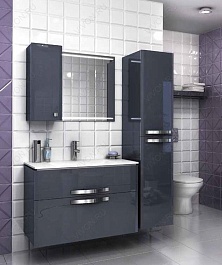  Тумба с раковиной Nota 90 серая – фотография-3