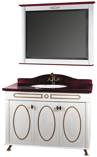 Водолей Мебель для ванной "Анжелика 110" F-1 красная – фото-1