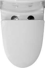 Azario Унитаз-моноблок Luna AZ-1037 безободковый с бачком с сиденьем микролифт белый – фотография-10