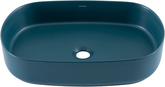 Allen Brau Мебельная накладная раковина Fantasy 55 4.11022.PT петроль – фотография-6