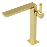Sancos Смеситель для раковины высокий Linn брашированное золото PVD покрытие SC9020BG