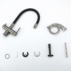 Gappo Смеситель для кухни G4398-39 оружейная сталь – фотография-4