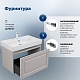 Aquanet Мебель для ванной Агата 75 подвесная бежевая матовая – картинка-42
