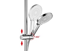 Aquatek Душевая система Лугано AQ2740CR хром – фотография-6