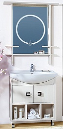 Бриклаер Зеркало для ванной Хоккайдо 75 светлая лиственница – фотография-2