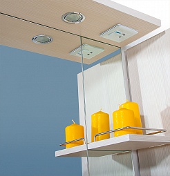 Бриклаер Мебель для ванной Бали 90 RL светлая лиственница – фотография-4