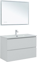 Aquanet Мебель для ванной Джейн (Flat) 100 подвесная белая матовая