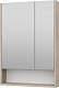 Misty Зеркальный шкаф Мускат 60 дуб галифакс белый – фотография-7
