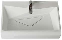 Velvex Тумба с раковиной Crystal Cub 60 напольная, белая – фотография-2