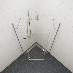 Triton Душевой уголок Сигма-хром 90/90 Щ0000054218 – фотография-3