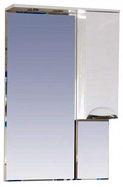 Misty Зеркальный шкаф Жасмин 65 R белый, эмаль – фотография-1