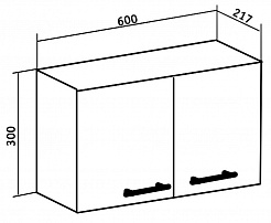 Runo Шкаф навесной Рондо 60x30 – фотография-3