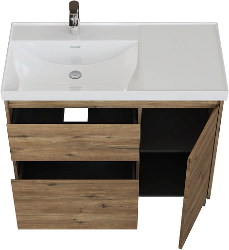 Aquanet Мебель для ванной Nova Lite 2.0 90 L дуб рустикальный – картинка-11