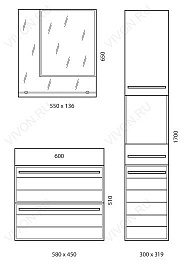  Тумба с раковиной "Ginza" черная – фотография-7