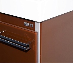 Misty Тумба с раковиной Джулия QVATRO 90, 3 ящика, коричневая – фотография-4