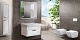 Belux Мебель для ванной Атолл 80 белый/молдинг серебро R – картинка-15