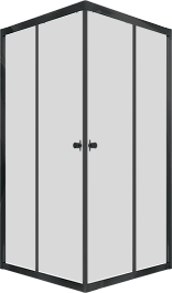 Triton Душевой уголок Вента Блэк 80/80 Щ0000057857 – фотография-1