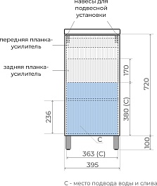 Style Line Тумба под раковину Соло 40 серая галька – фотография-7