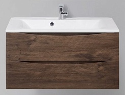 BelBagno Тумба с раковиной MARINO 900 Rovere Moro – фотография-1
