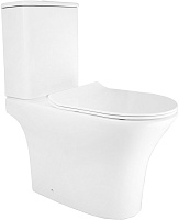 Azario Унитаз-компакт Frento AZ-2311 безободковый с бачком с сиденьем микролифт белый