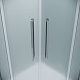 Grossman  Душевой уголок Cosmo 80x80x195 четверть круга профиль хром стекло шиншилла – картинка-20
