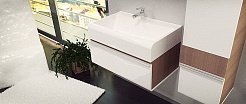 Velvex Мебель для ванной Crystal Cub 70 белый/ темный лен – фотография-3