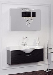 Aqwella Мебель для ванной Бродвей 110 черная – фотография-1