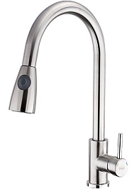 Frap Смеситель для кухни F60899-1 сатин – фотография-1