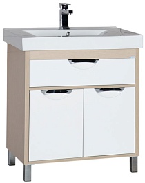 Aquanet Тумба с раковиной "Гретта 75" дуб – фотография-1