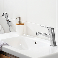 Paini Смеситель для раковины Bios 05CR205/574 с гигиеническим душем, хром (CR) – фотография-4