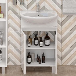 Onika Тумба под раковину Милтон 50 белая – фотография-3