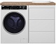 Brevita Тумба с раковиной Grafit 120 под стиральную машину белая/махагон – фотография-22