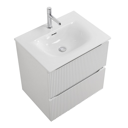 BelBagno Тумба с раковиной Uno 70 подвесная Bianco Opaco с раковиной BB-8099-70 – фотография-8