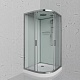 Frank Душевая кабина F420 M Brilliant с крышей профиль хром стекло матовое – фотография-4