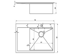 Zorg Кухонная мойка "Master" Grate ZM X-7852-R – фотография-2