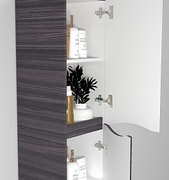 Водолей Пенал подвесной Адель 35 R палисандр – фотография-3