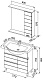 Aquanet Мебель для ванной "Доминика 80" белая (171328) – фотография-7