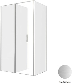 Allen Brau Душевой уголок Priority 120x80 3.31032.BA/3.31041.BA серебро браш – фотография-4
