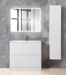 BelBagno Мебель для ванной Albano 90 напольная Bianco Lucido – фотография-2