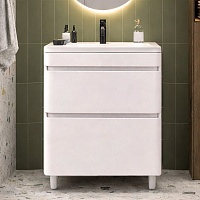 Vivon Тумба с раковиной Atwood 70 напольная белая матовая