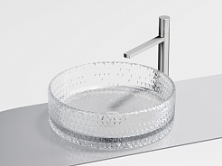 Ceramicanova Мебельная раковина Cristal 36 CN6062 прозрачная – фотография-9